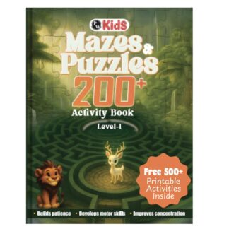 200+ Mazes & Puzzles Activity Book for Kids 3-7 Years | Free 500+ Printable Activities & Parenting Tips | Fun challenging Picture Puzzles Boost ... Problem Solving | Brain Boosters for Kids