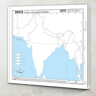 BIG - 100 India PHYSICAL OUTLINE MAP FOR SCHOOL|Mapping India's Physical Features