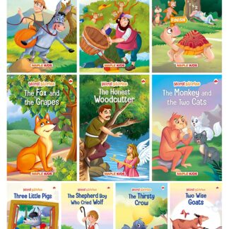 Moral Story Books for Kids (Illustrated) - English Short Stories with Colourful Pictures - Bedtime Children Story Book - 3 Years to 6 Years Old Children - Read Aloud to Infants, Toddlers (Set of 10 Books)