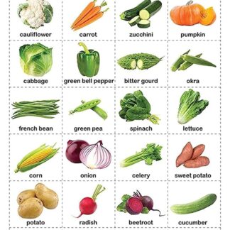 Vegetables - My First Early Learning Wall Chart: For Preschool, Kindergarten, Nursery And Homeschooling (19 Inches X 29 Inches)