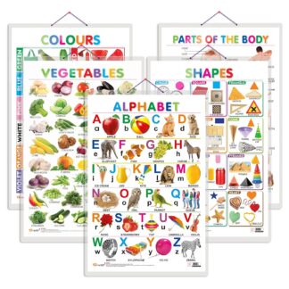 Child's First Learning Experience Through Charts | Educational Combo of 5 Charts (V1) [Hardcover] Sawan