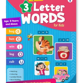 My First 3 Letter Words Book for Kids | Tracing & Activities Book with Colourful Illustrations | Phonic Reading Book | English Reading Book For Children